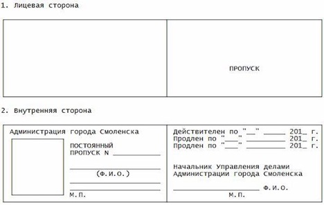 Организация пропускного режима и оформление пропусков